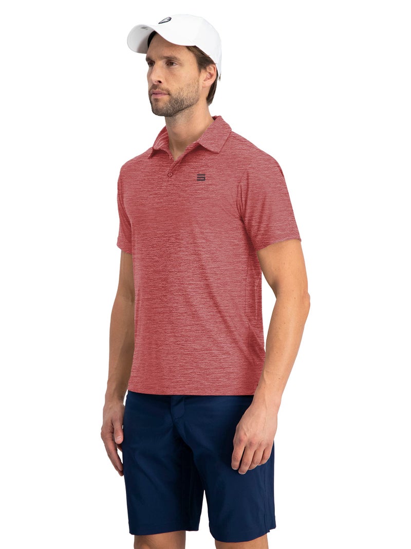 Three Sixty Six Golf Shirts for Men - Dry Fit Short-Sleeve Polo, Athletic Casual Collared T-Shirt - Image 3